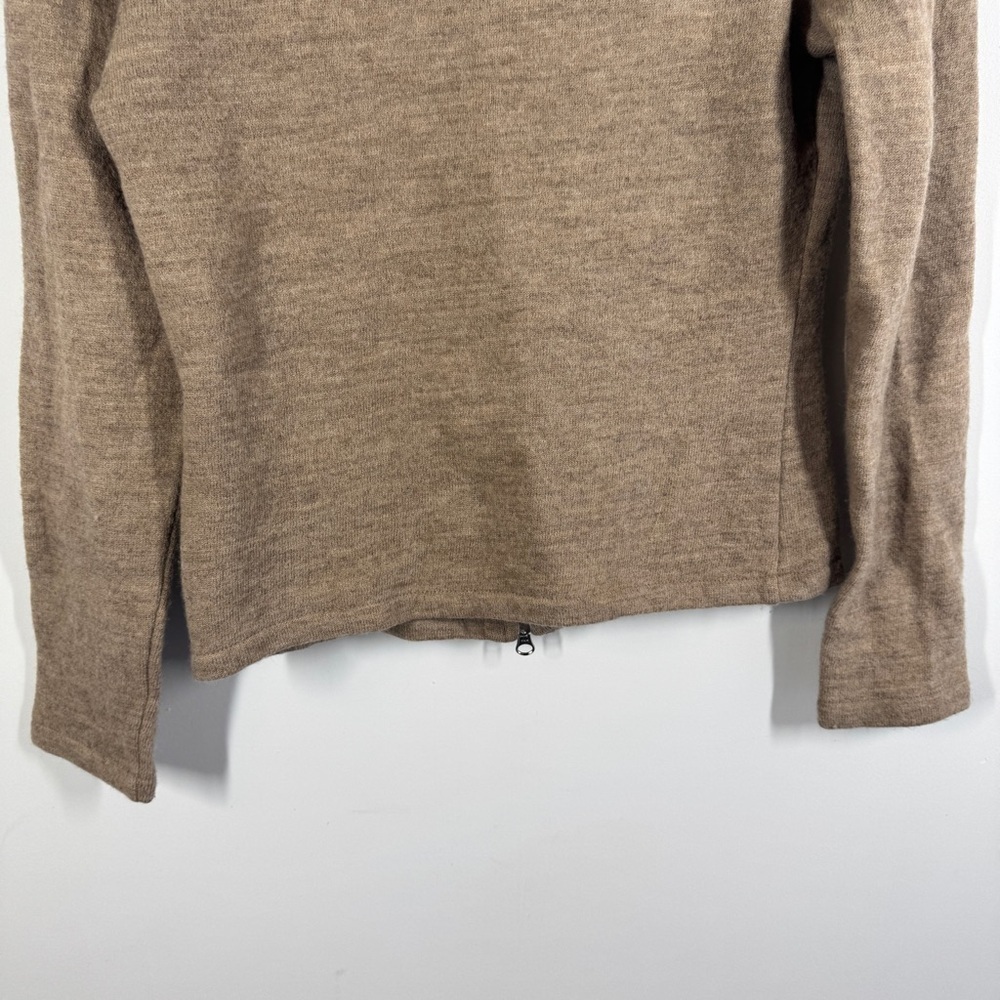 Kuhl Tan Wool Zip Sweater Merino Wool Jacket Cozy Outdoor Fall Size Small - Picture 11 of 13